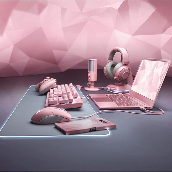 Razer Kraken Kitty RGB USB Gaming Headset Quartz Pink - Picture 7 of 13